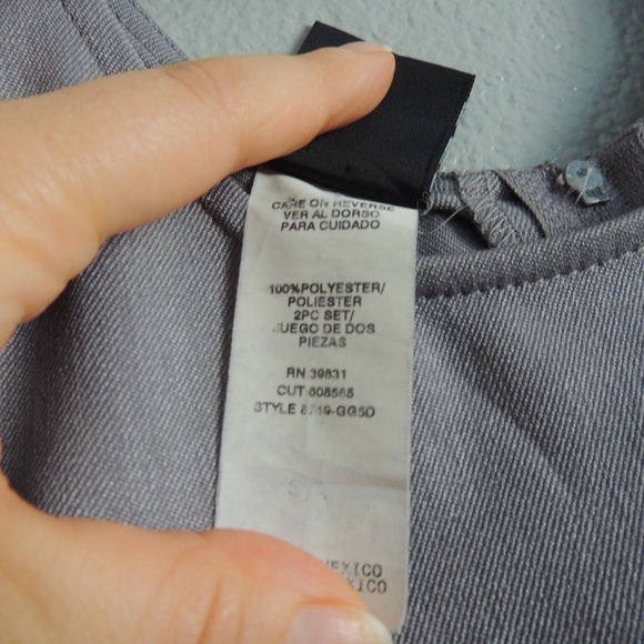 Form Fitting My Michele Gray Dress - Picture 4 of 5